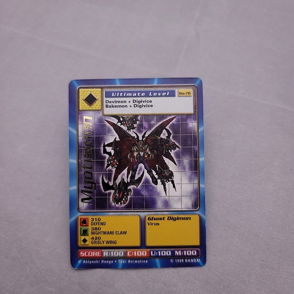 Digimon 1999 Myotismon Bo-76 Gold Stamp - Picture 1 of 2